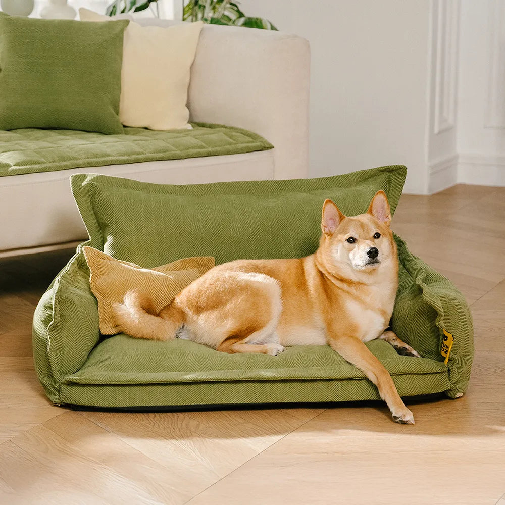 Orthopedic All-season Dual-layer Removable Dog Bed - Retro