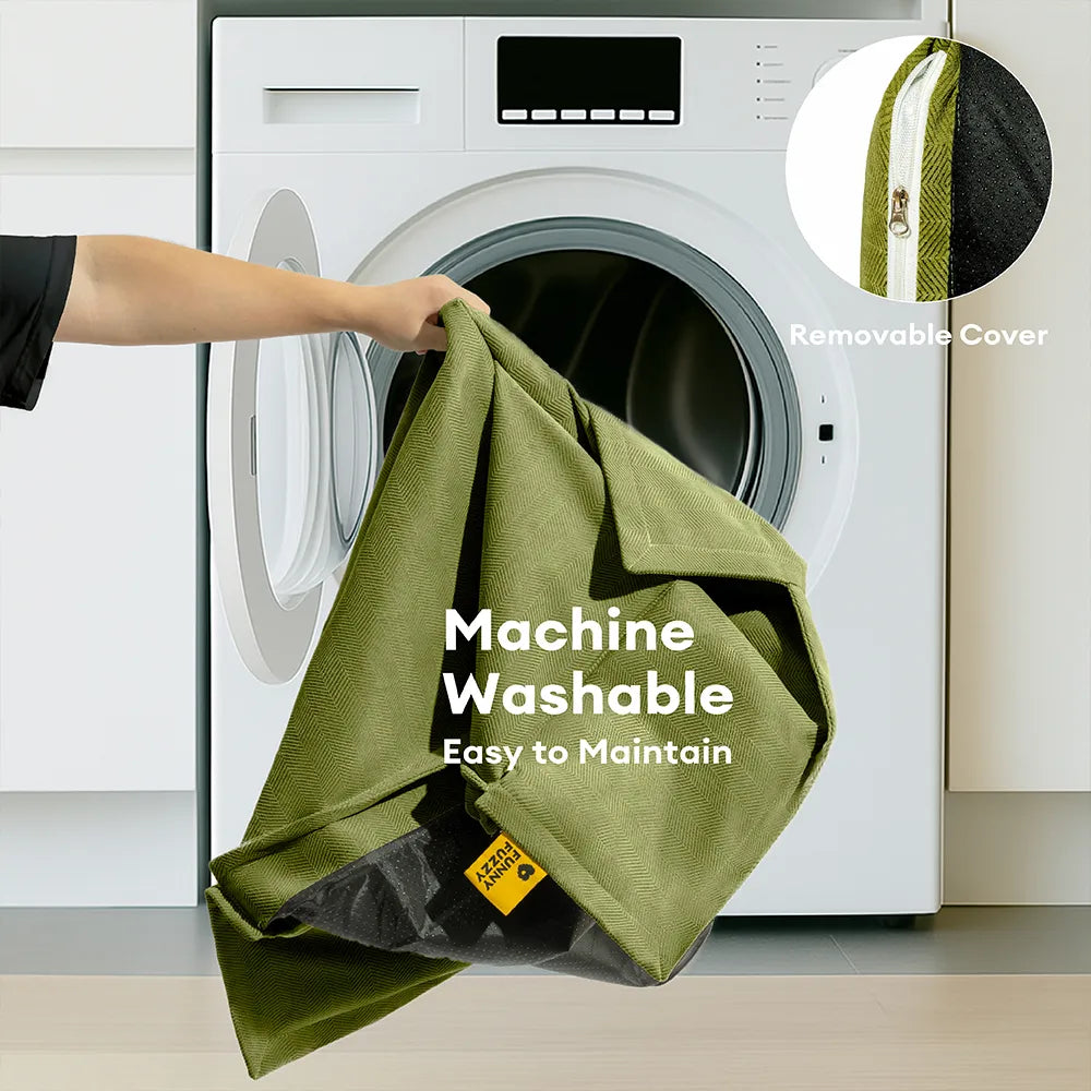 Orthopedic All-season Dual-layer Removable Dog Bed With Pillow - Retro