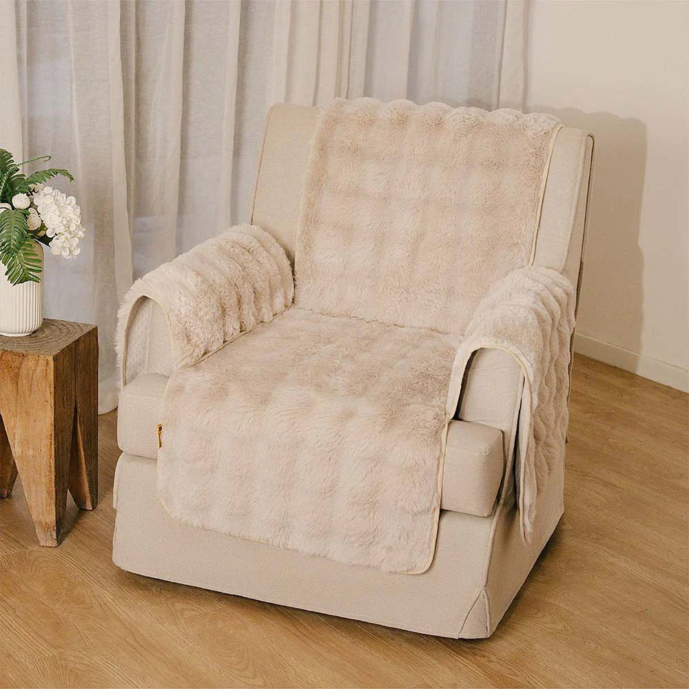 Water-resistant Fluffy Soft Furniture Protector Sofa Cover-EverDry