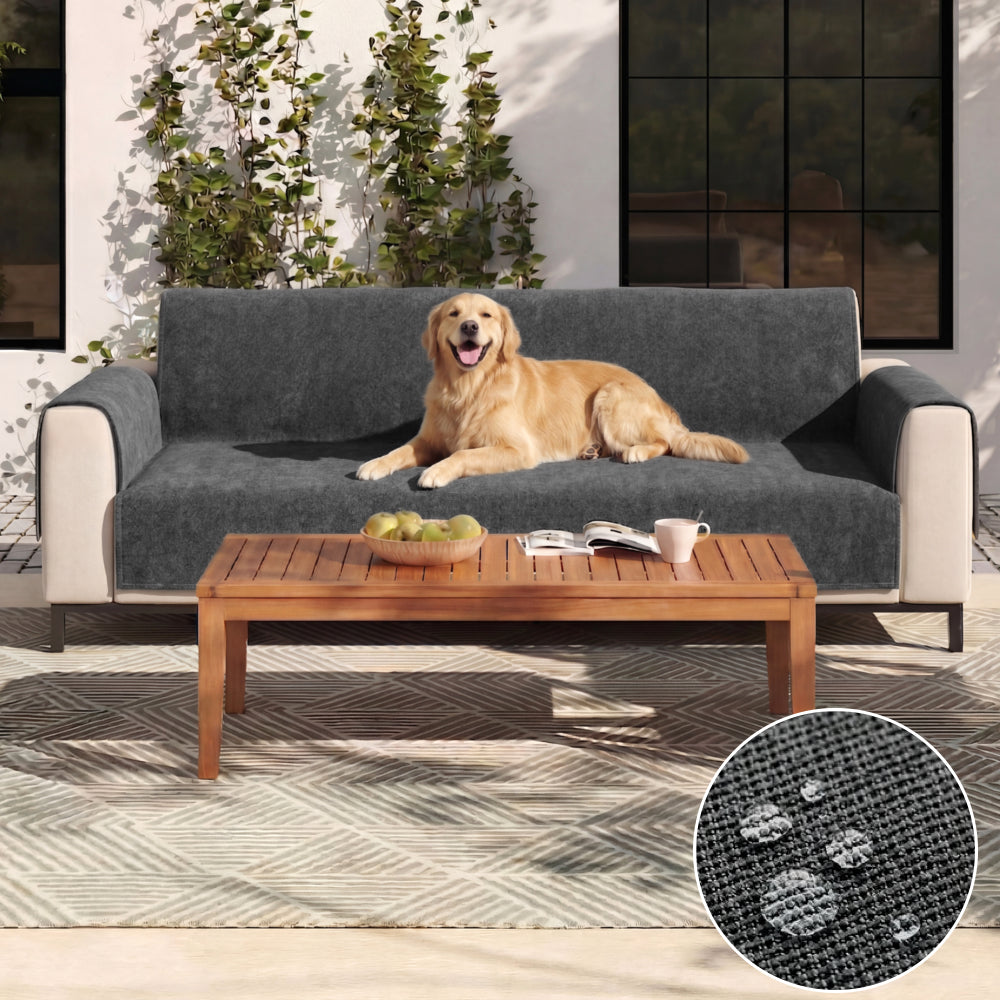 One-Piece Chenille Scratch-Resistant Durable Water-Repellent Non-Slip Outdoor Sofa Cover