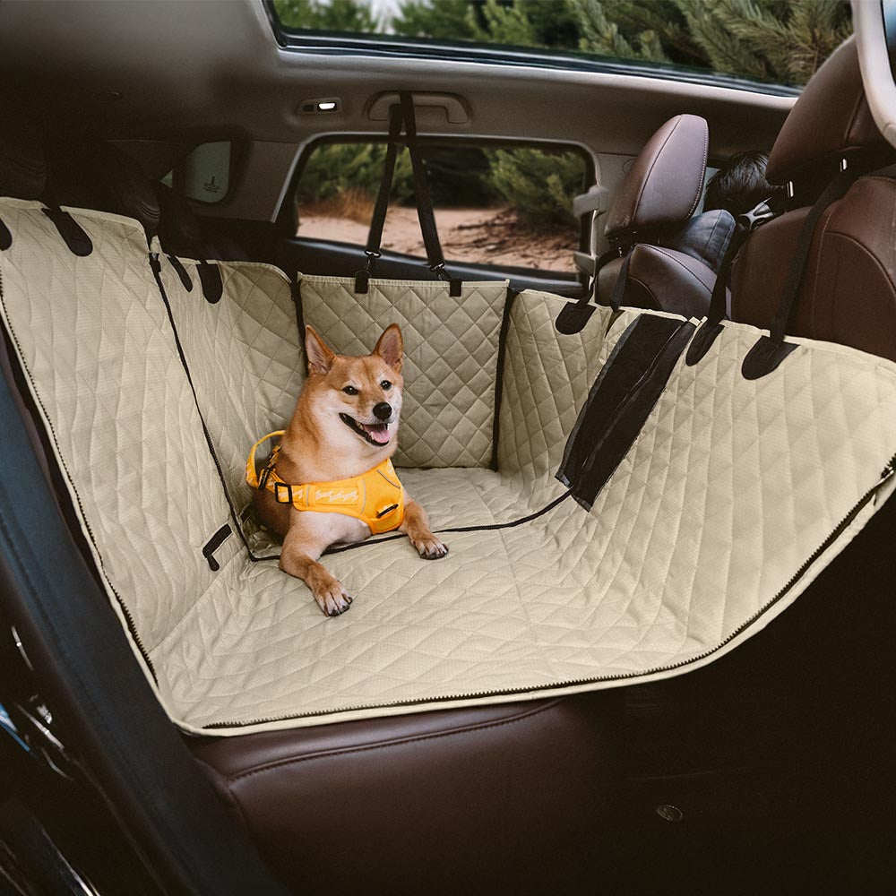 Waterproof Multi-Use Car Dog Seat Cover – Convertible Back Seat Protector for Pets