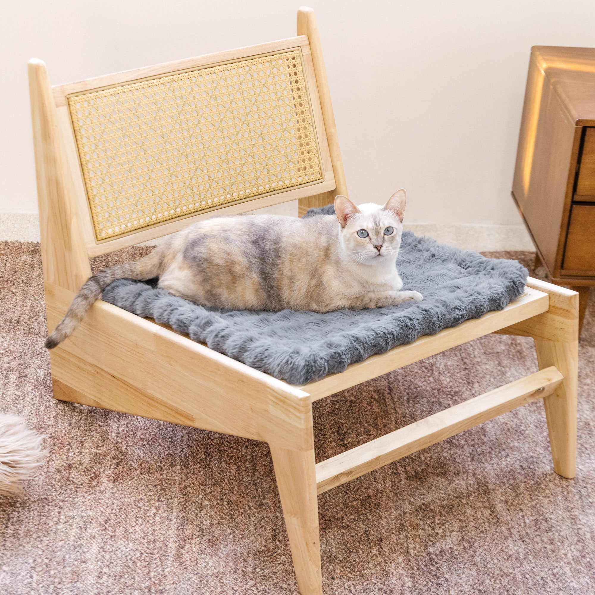 Fluffy Plush Faux Fur Warm Pet Mat Non-slip Sofa Cover