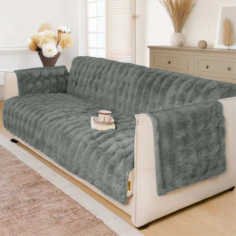 Water-resistant Fluffy Soft Furniture Protector Sofa Cover-EverDry