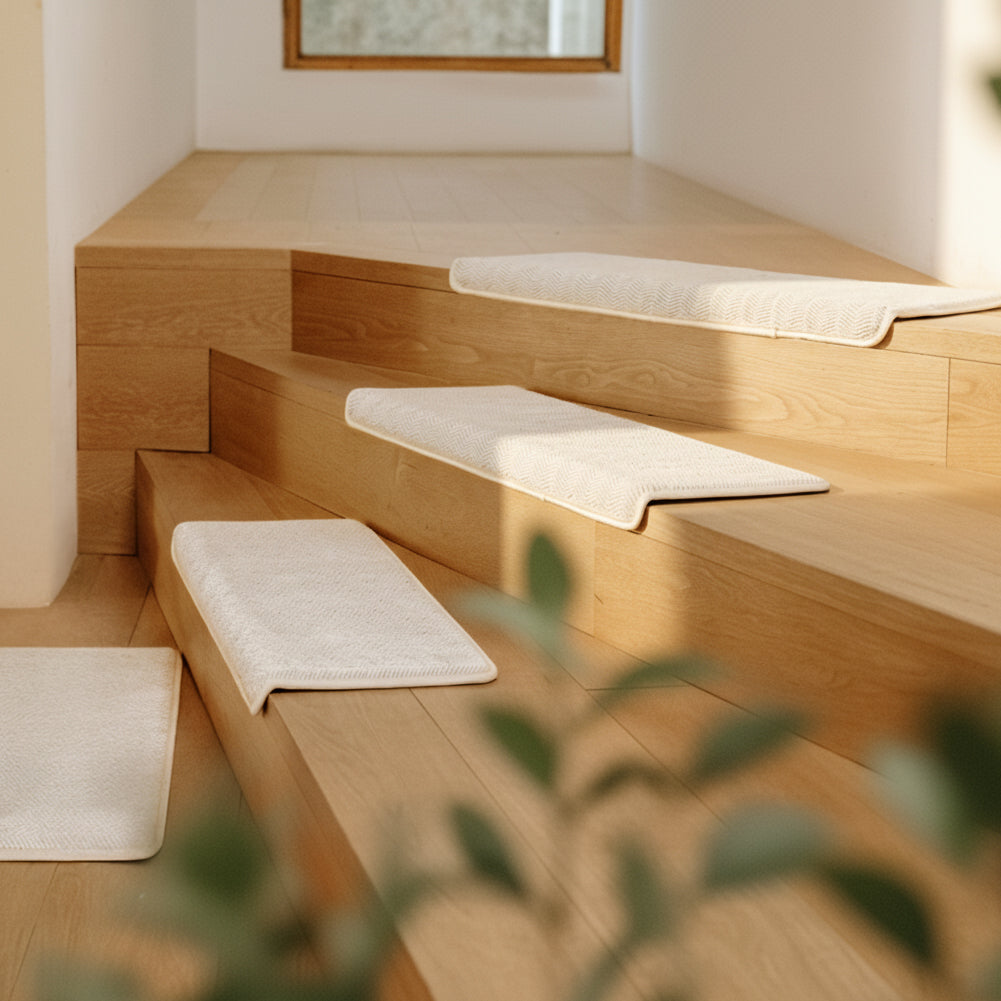 Non-slip All-season Adhesive-Grip Stair Treads - Retro