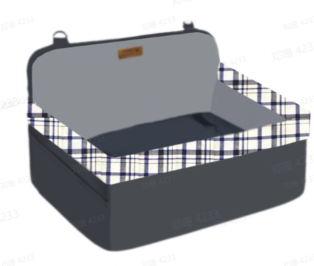 Travel Safety All-Season Bolster Dog Car Seat Bed - BaseCamp