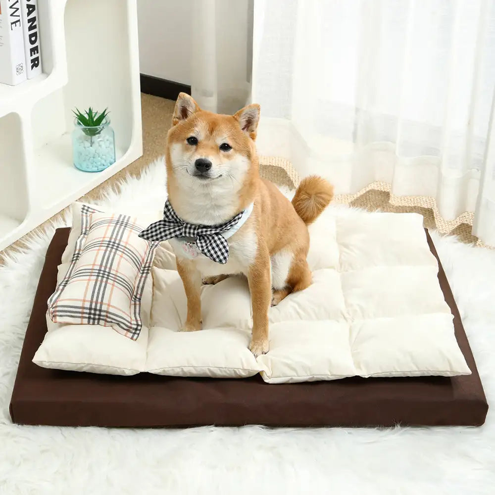 All In One Multi-Functional Water-Repellent Comfort Dog Bed With Pillow
