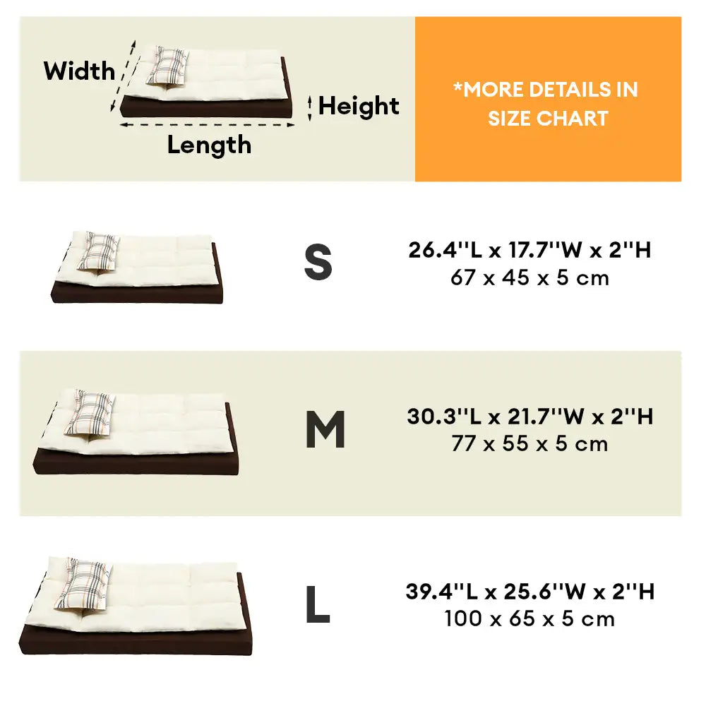 All In One Multi-Functional Water-Repellent Comfort Dog Bed With Pillow