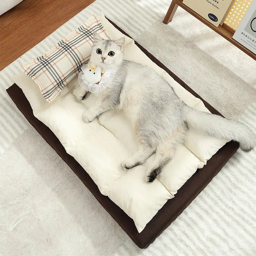 All In One Multi-Functional Water-Repellent Comfort Dog Bed With Pillow