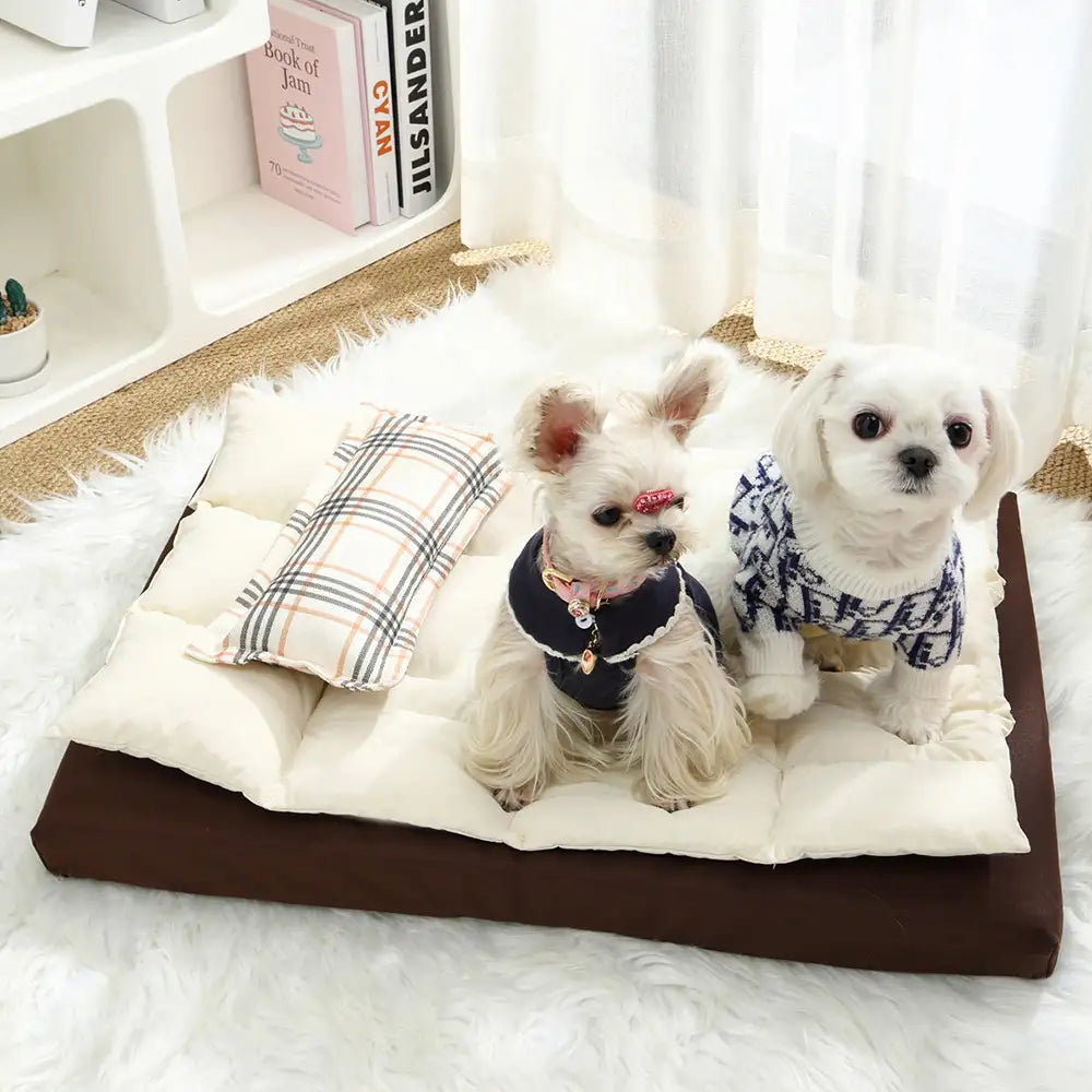 All In One Multi-Functional Water-Repellent Comfort Dog Bed With Pillow