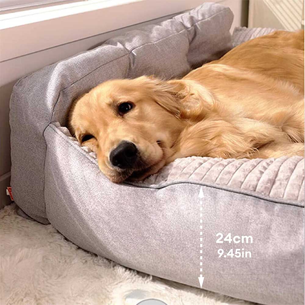 Grand lit d'oreiller lavable et épais pour chat et chien, toutes saisons