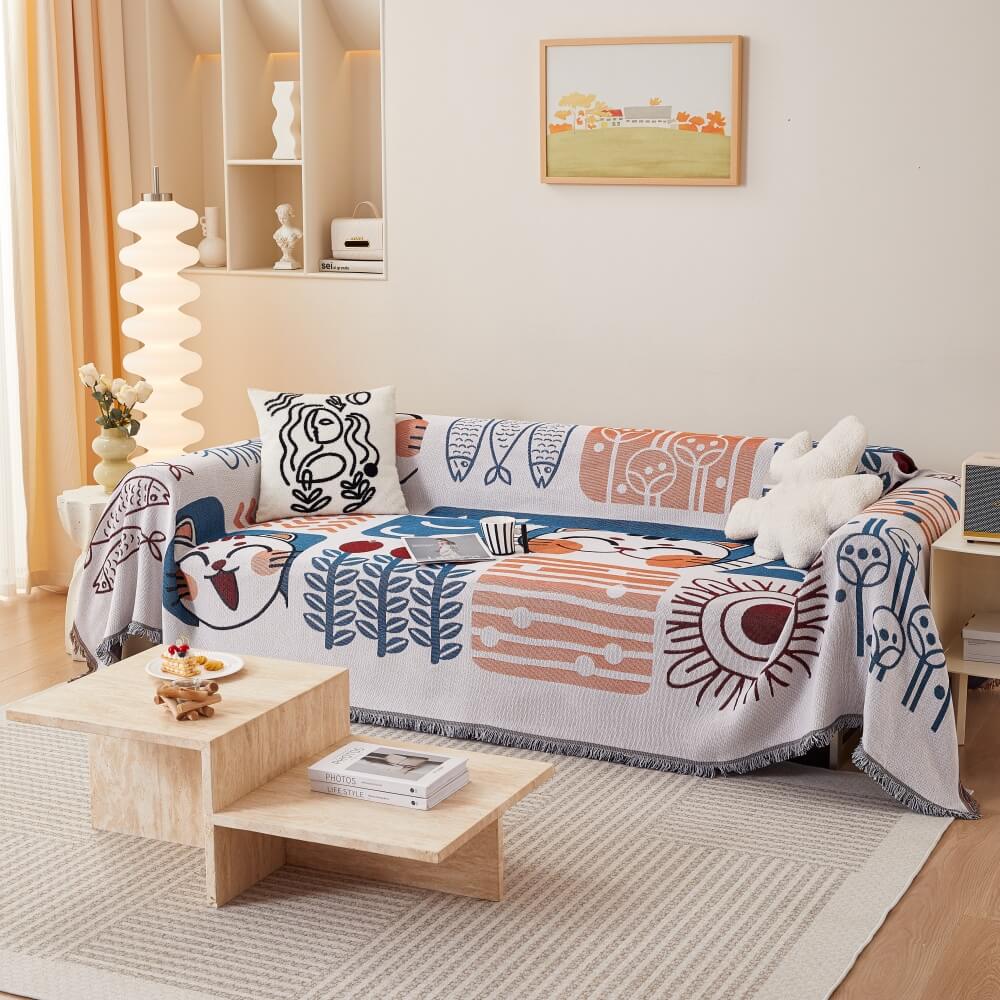 Bohemian Pattern Furniture Protection Sofa Decor Wear-Resistant Sofa Cover