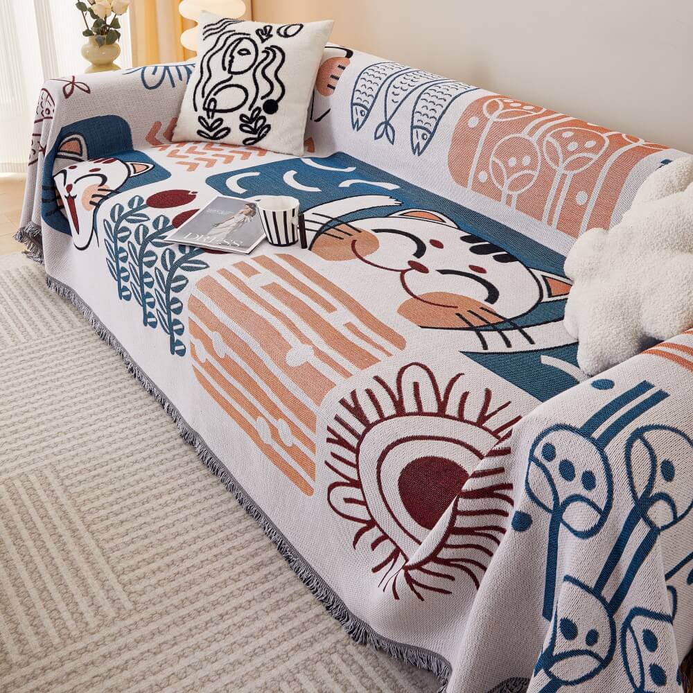Bohemian Pattern Furniture Protection Sofa Decor Wear-Resistant Sofa Cover