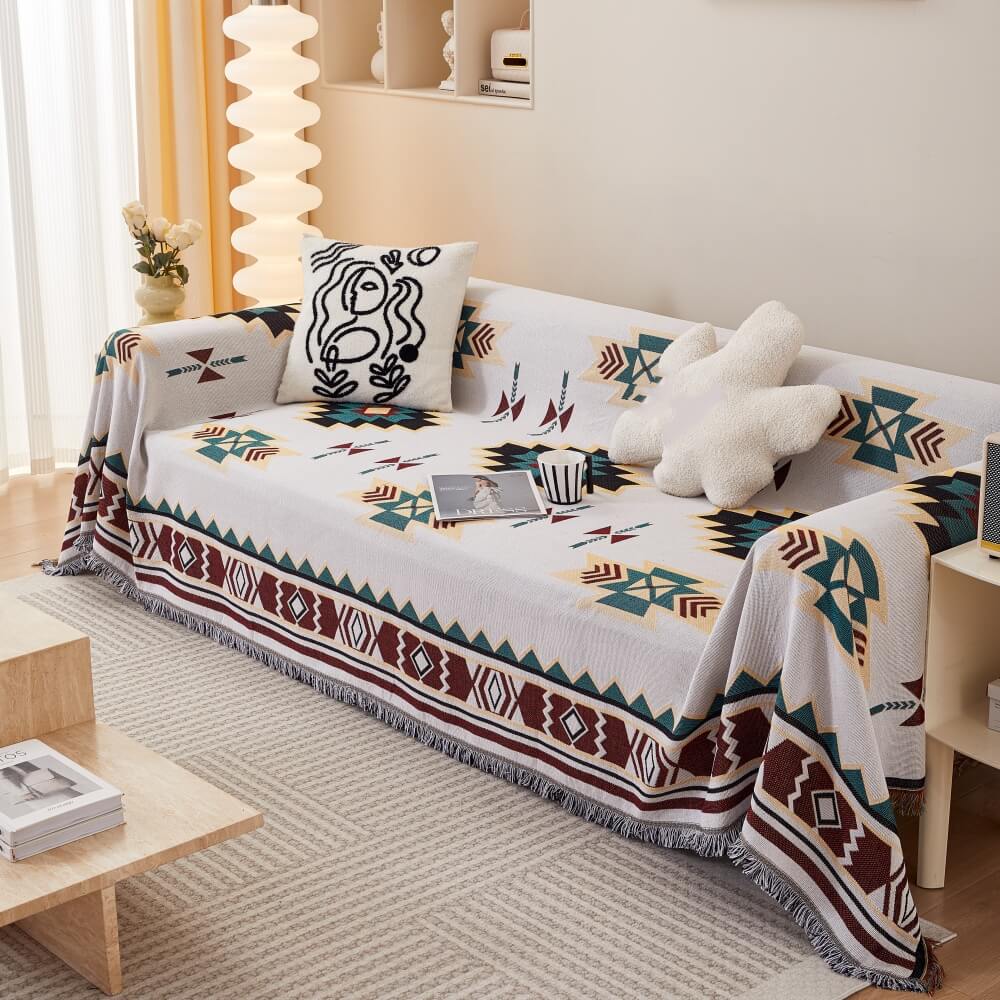 Bohemian Pattern Furniture Protection Sofa Decor Wear-Resistant Sofa Cover