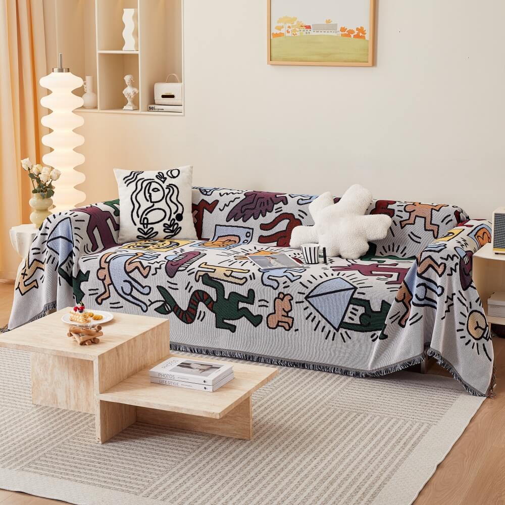 Bohemian Pattern Furniture Protection Sofa Decor Wear-Resistant Sofa Cover