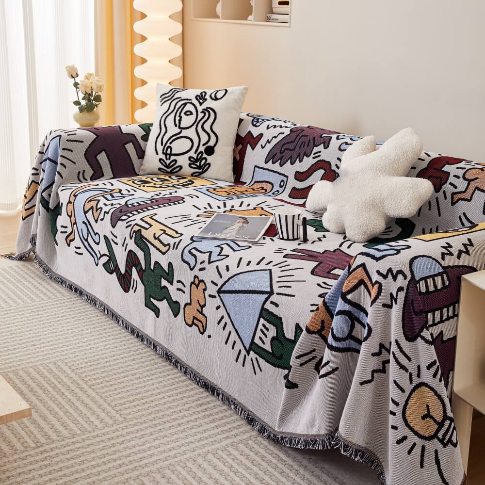 Bohemian Pattern Furniture Protection Sofa Decor Wear-Resistant Sofa Cover