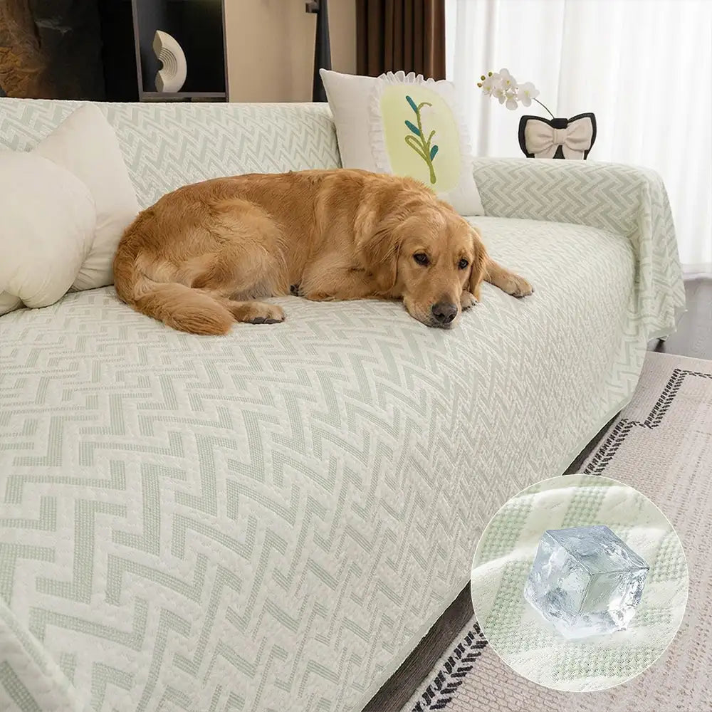 Breathable Cooling Ice Silk Heat-Absorbing Large Sofa Blanket Sofa Cover