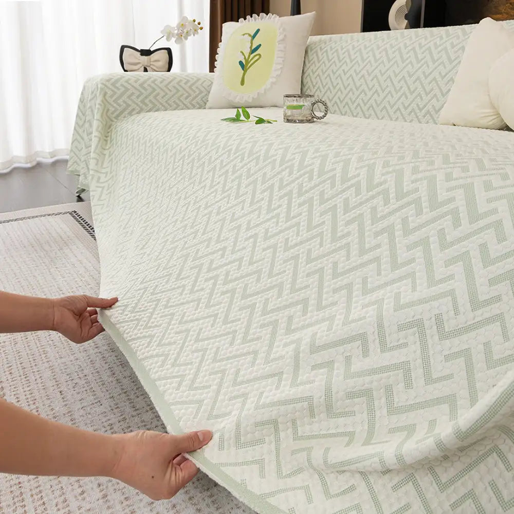 Breathable Cooling Ice Silk Heat-Absorbing Large Sofa Blanket Sofa Cover