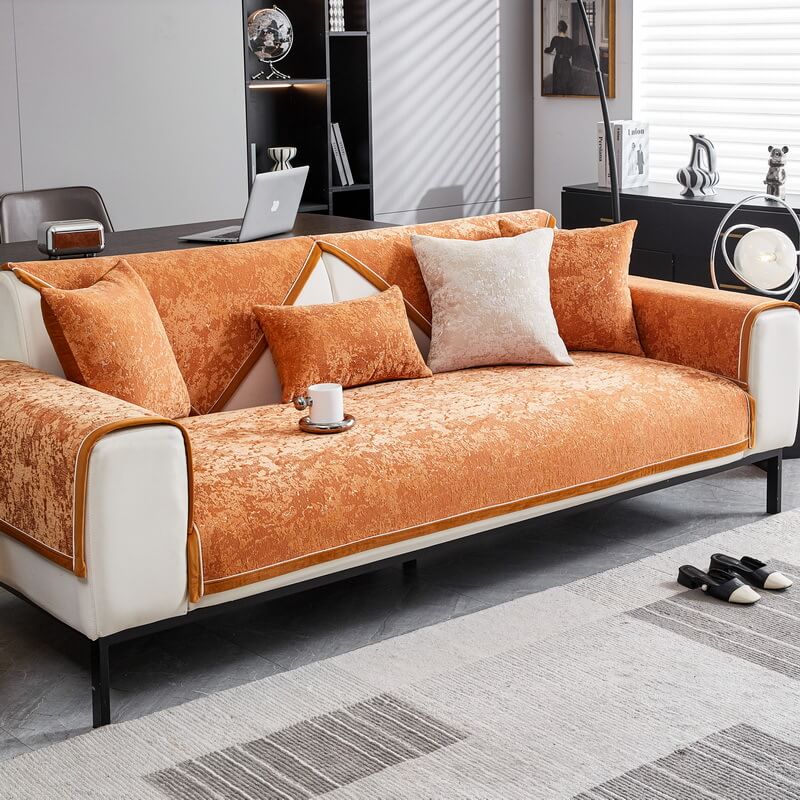 Chenille Wear-Resistant Anti-Scratch Sofa Anti-Slip Protection Sofa Cover
