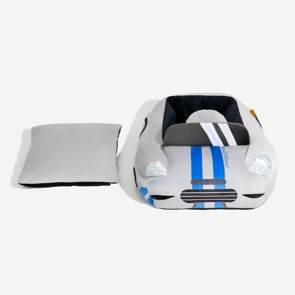 Classic Convertible Race Car Bolster Pet Bed - Fast&Fur