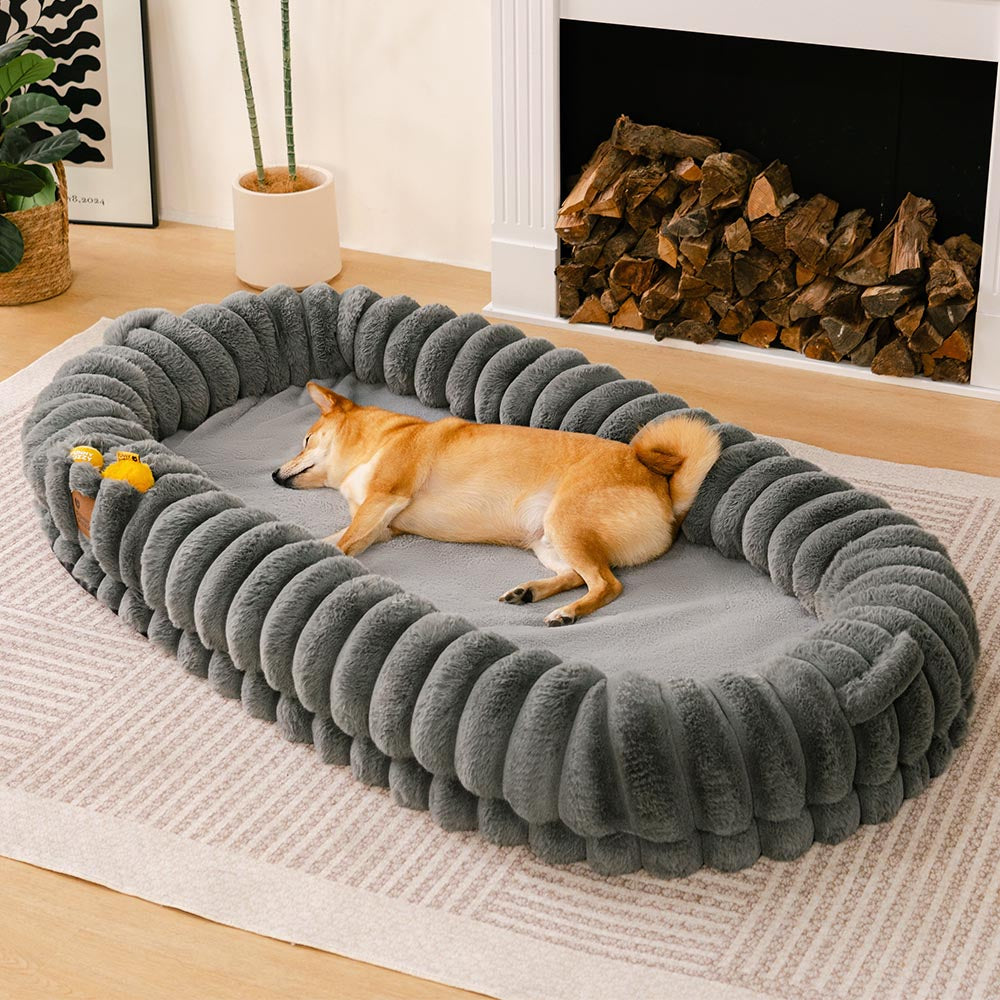 Luxury Super Large Sleep Deeper Oval Bed Human Dog Bed