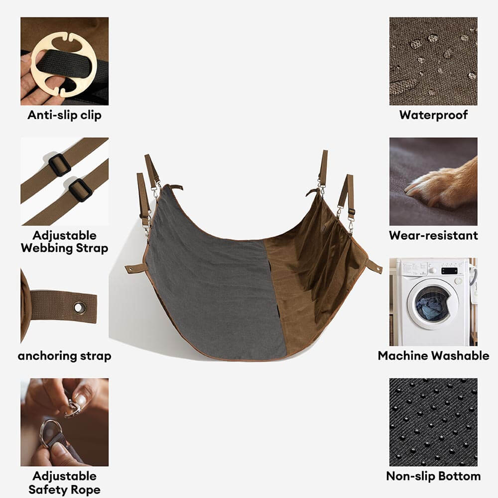 Classique rétro – Housse de siège arrière étanche à double usage pour camping et voiture