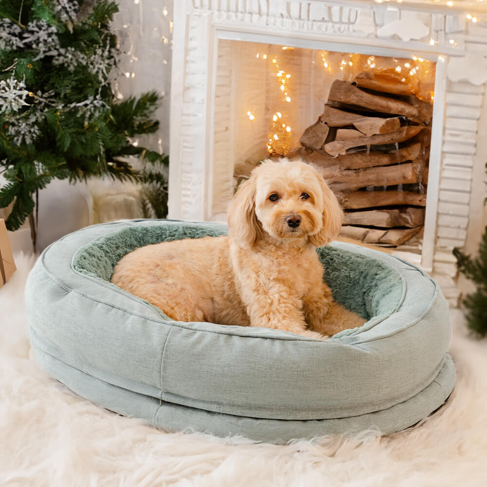 Donut Fluffy Orthopedic Dog Bed - FUNNYFUZZY