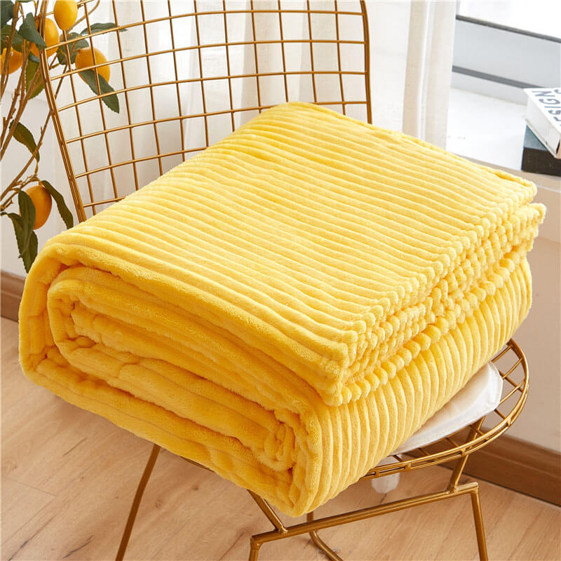 Double-Sided Milk Velvet Sofa Bed Blanket