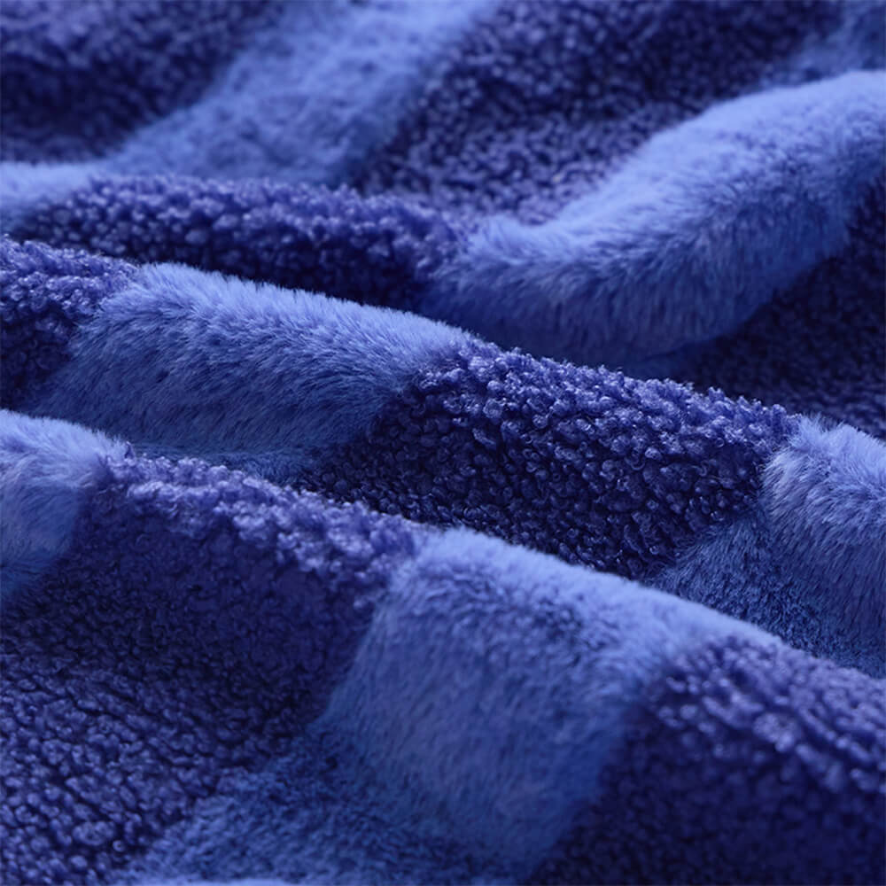 Ensemble de draps à rayures confortables double face