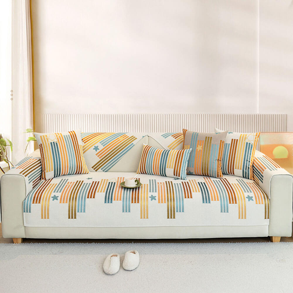 Chic All-seasons Chenille Anti-scratch Anti-Slip Furniture Protector Sofa Cover