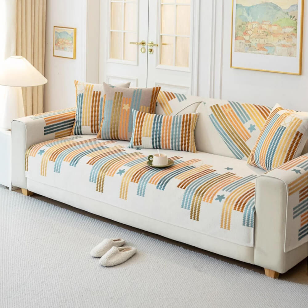 Chic All-seasons Chenille Anti-scratch Anti-Slip Furniture Protector Sofa Cover