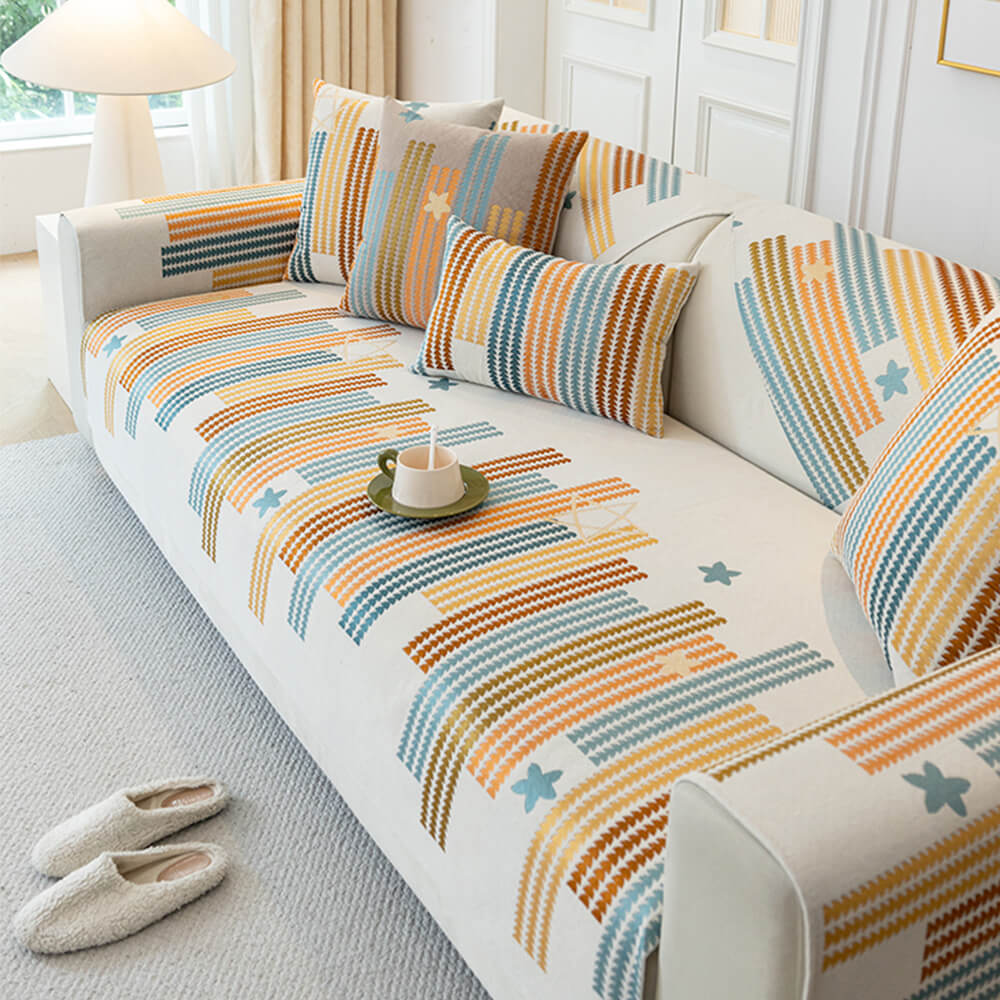 Chic All-seasons Chenille Anti-scratch Anti-Slip Furniture Protector Sofa Cover