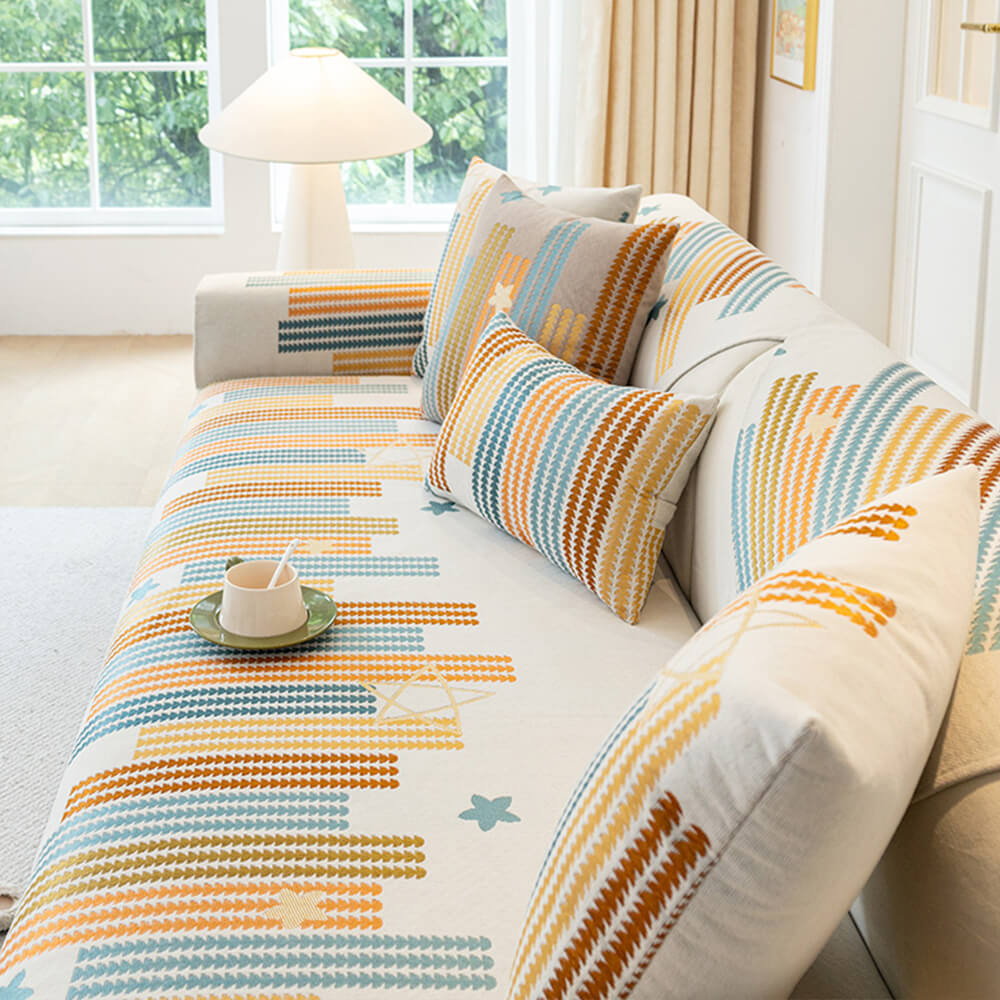 Chic All-seasons Chenille Anti-scratch Anti-Slip Furniture Protector Sofa Cover