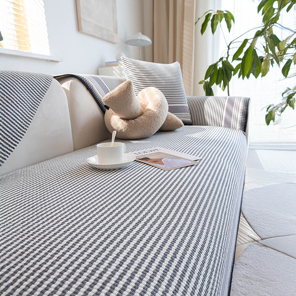 Classic Natural Cotton Linen Breathable Sofa Cover