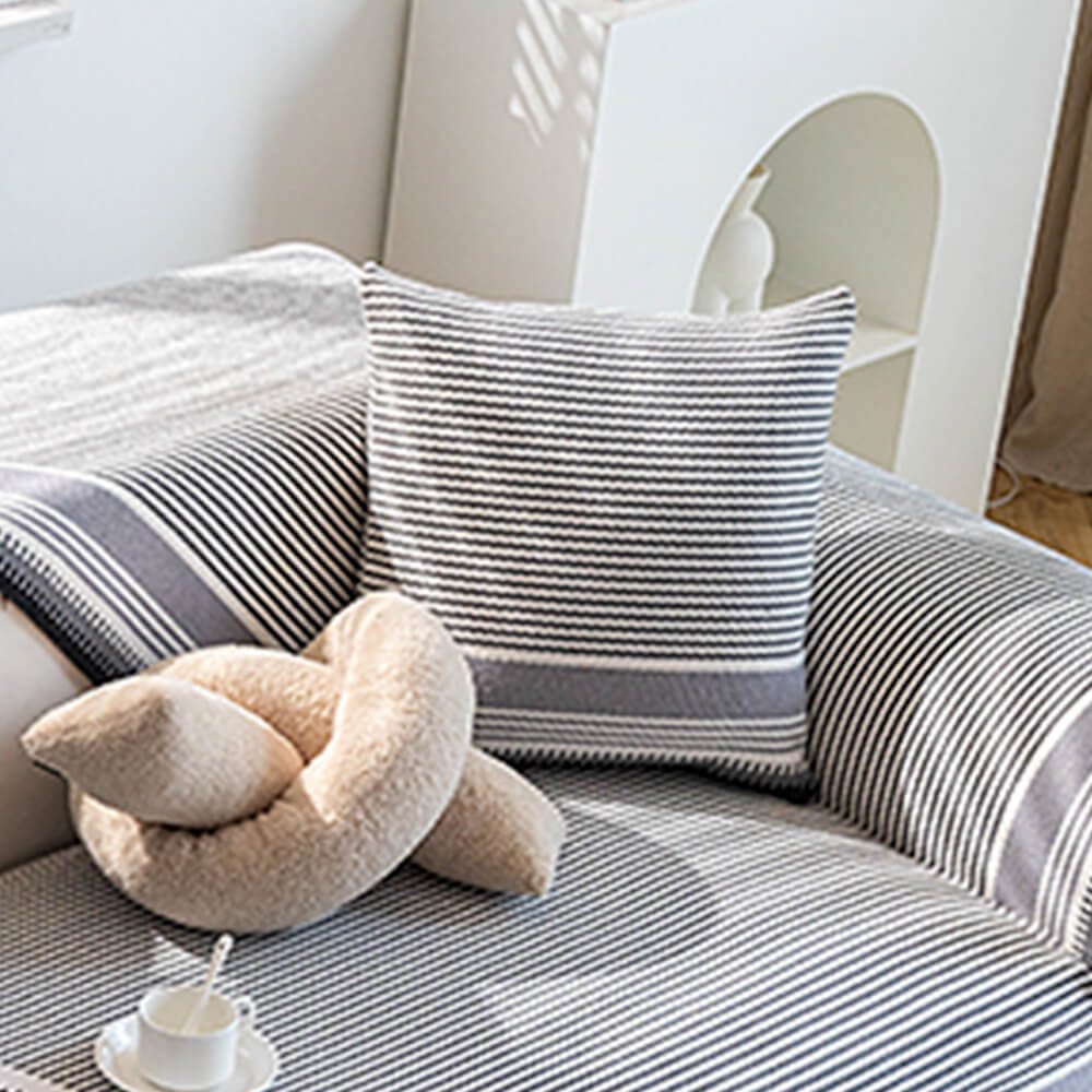 Classic Natural Cotton Linen Breathable Sofa Cover