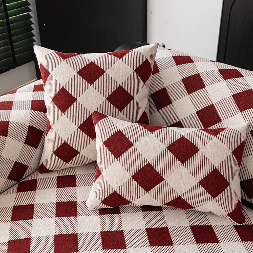 Diamond Chenille Scratch-resistant Sofa Protection Non-slip Sofa Cover