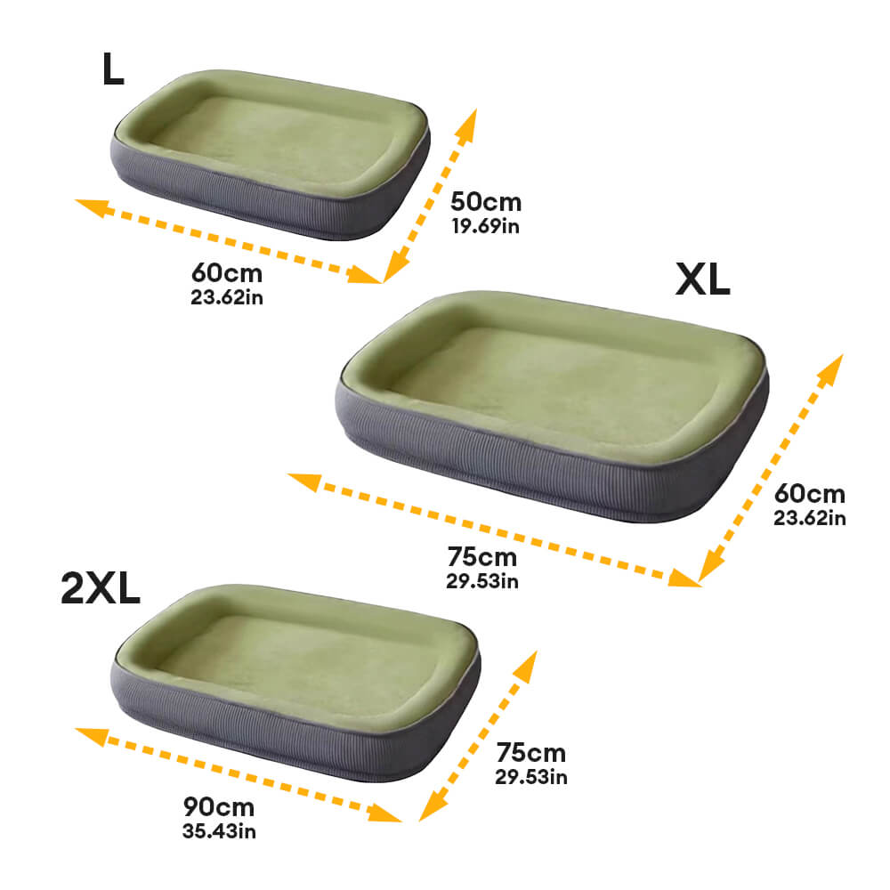 Durable Scratch-Resistant Suede Surface Dog Bed