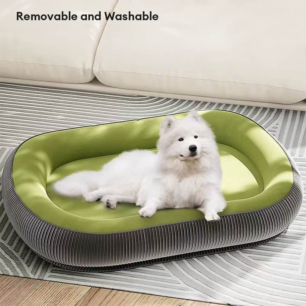Durable Scratch-Resistant Suede Surface Dog Bed