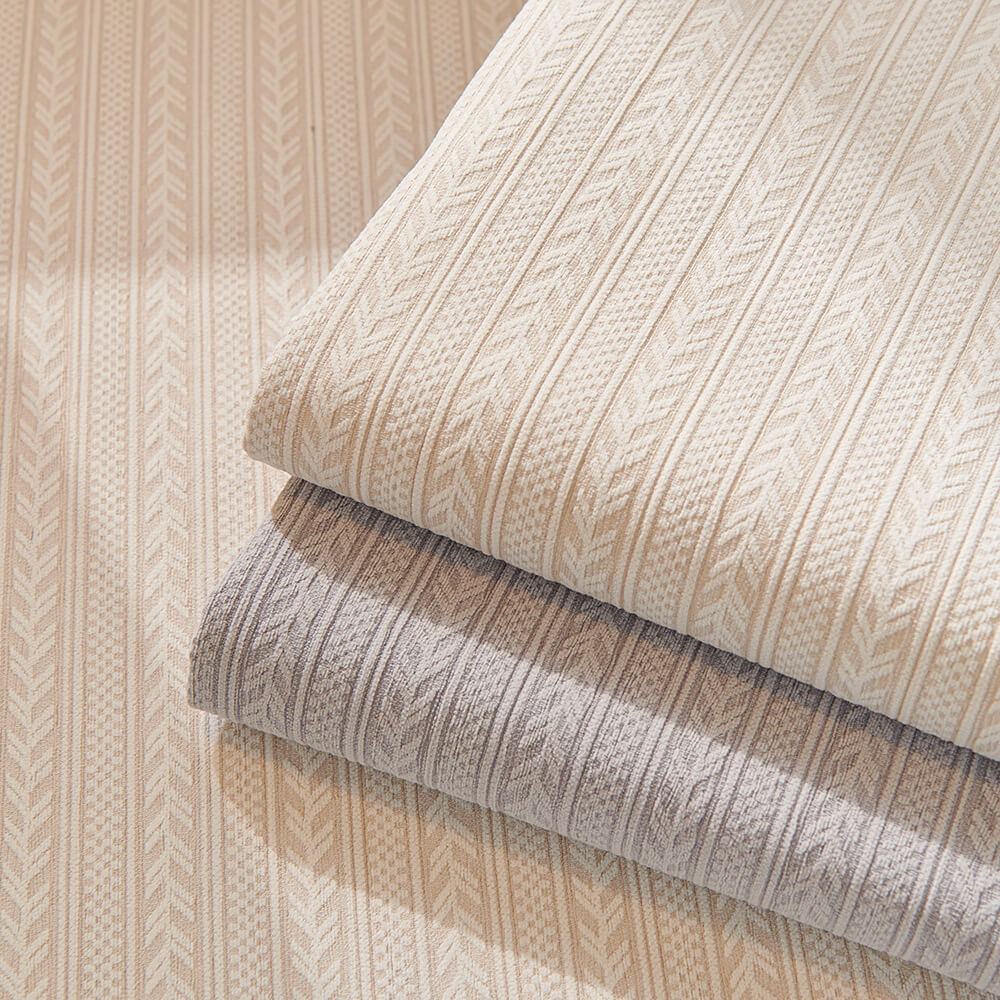 Minimalist Water-resistant Wheat Stripe Design Chenille Sofa Cover