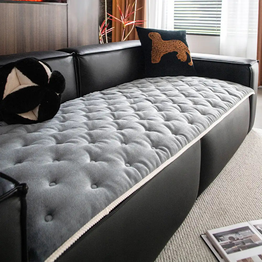Vintage Leather Sofa Protection Non-Slip Sofa Cover