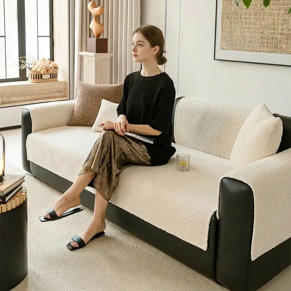 All-Season Breathable Chenille Scratch-Resistant Sofa Protection Outdoor Sofa Cover
