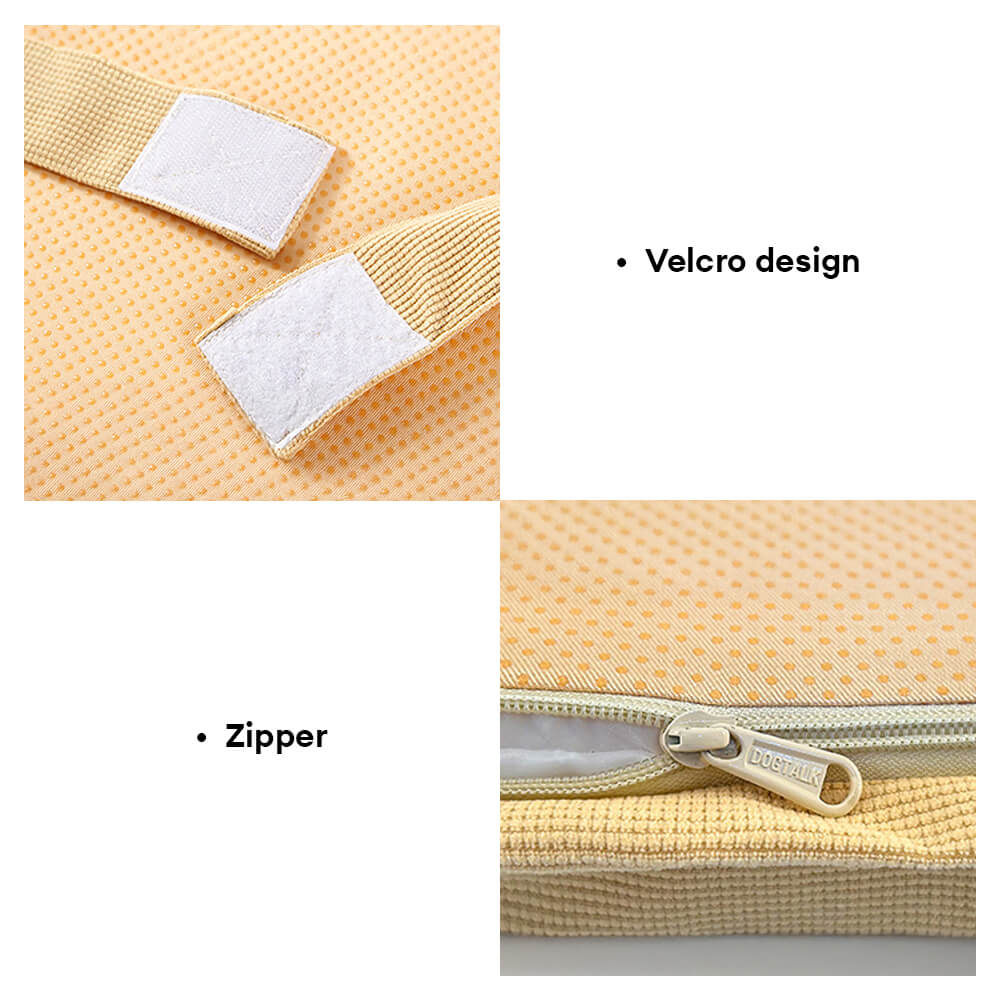 All Season Breathable Orthopedic Dog Bed with Waterproof Liner and Pillow