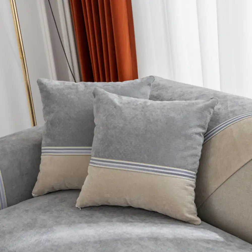 All Seasons Water-Resistant Colorblock Anti-Slip Sofa Cover for Pets and Kids