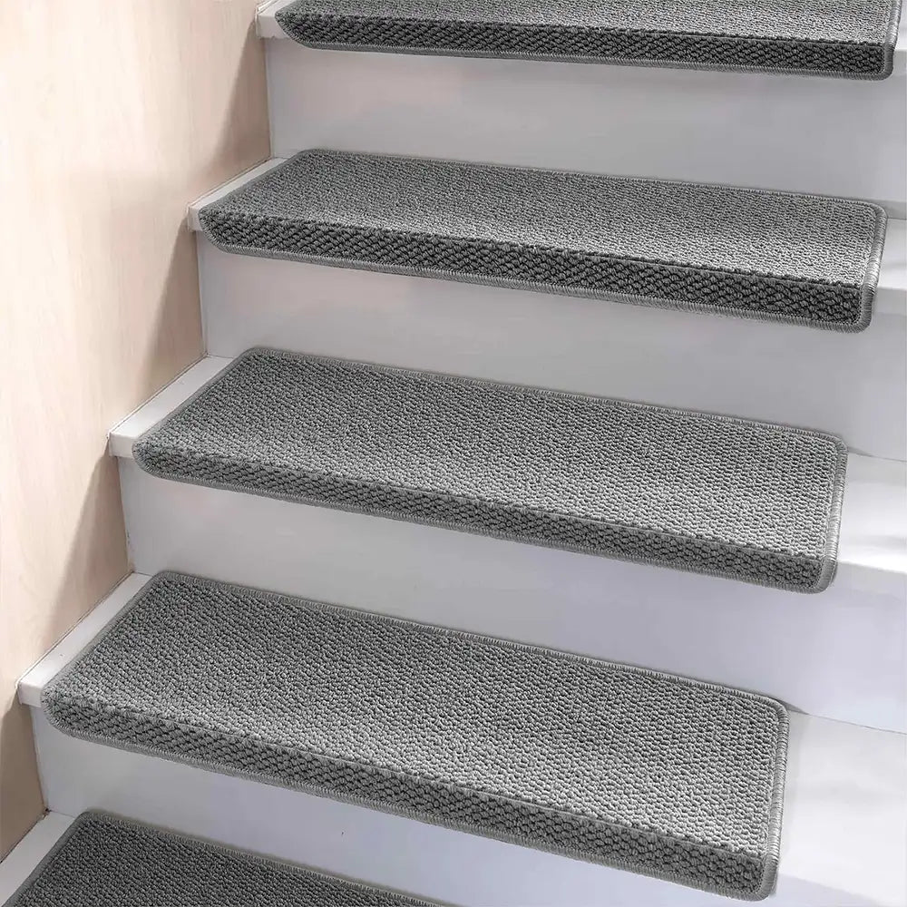 Anti-scratch Faux Sisal Stair Protectors Tape Free Washable Carpet Stair Treads
