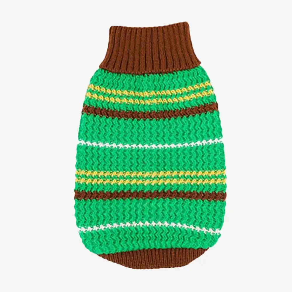 Colour Blocked Striped Dog Sweater For Small Dogs