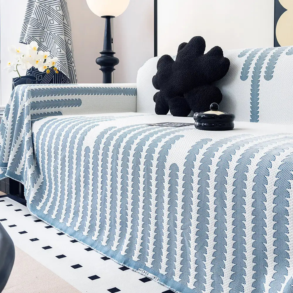 Cooling Ice Silk Breathable Heat-Absorbing Sofa Blanket Washable Sofa Cover