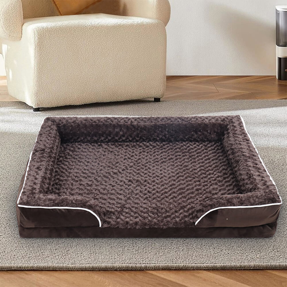 Detachable Water-Repellent Full Surround Support Orthopedic Dog Bed