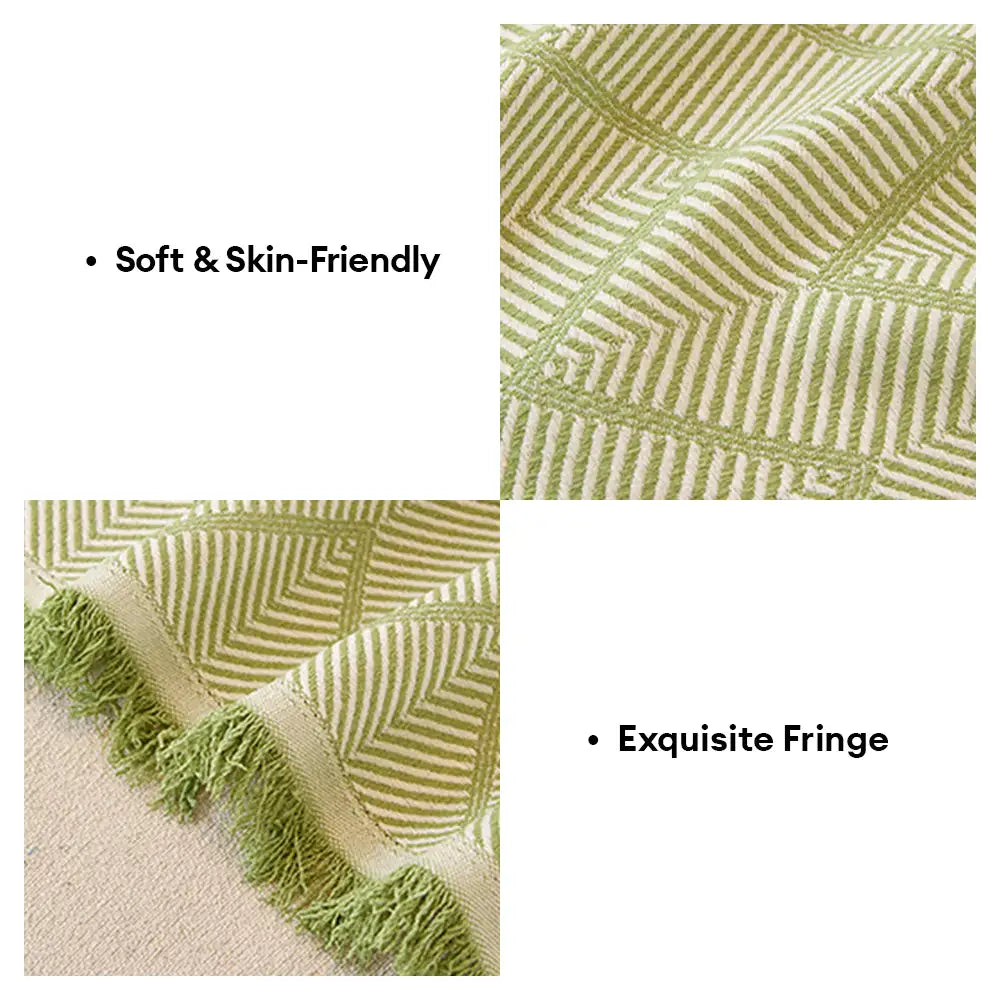 Faux Linen Scratch-Resistant Furniture Protector Sofa Blanket Sofa Cover