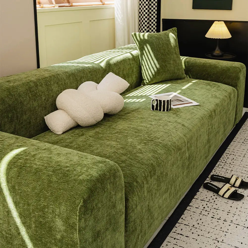 Herringbone Full Coverage Comfortable Scratch-Resistant Sofa Protection Magic Outdoor Sofa Cover