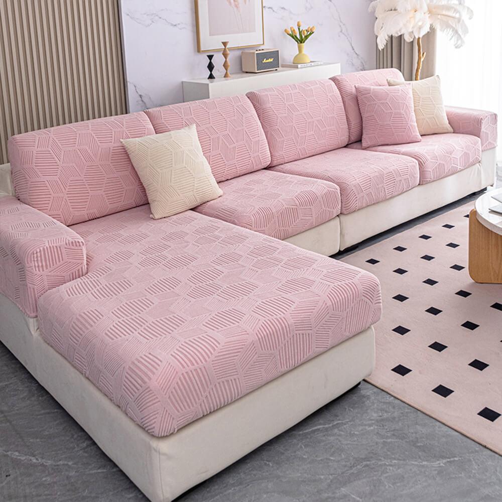 Honeycomb Pattern Water-resistant Stretch Full-Cover Magic Outdoor Sofa Cover