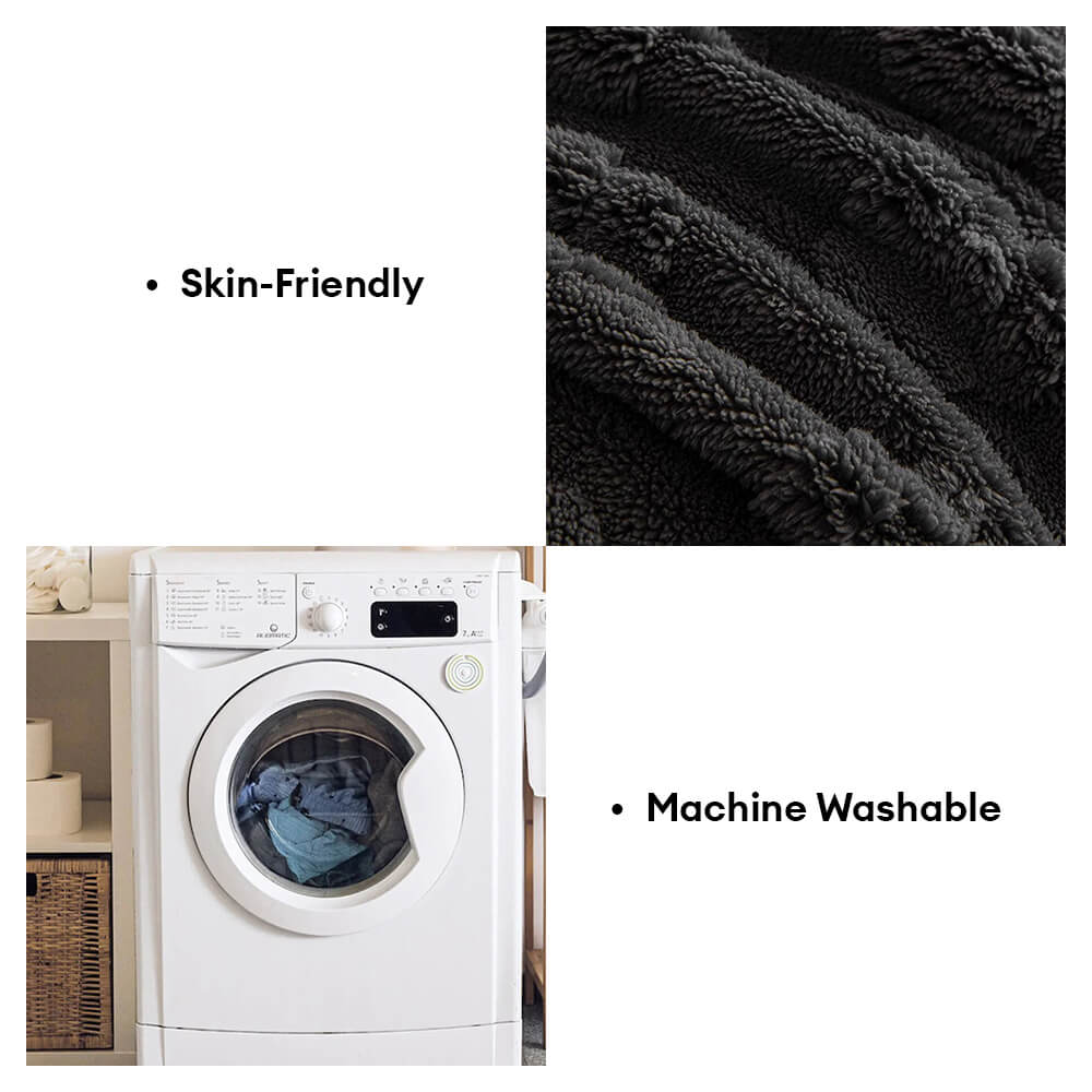 Plush Paw-Patterned Soft Sofa Protector Throw Sofa Cover